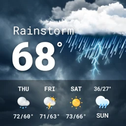 أيقونة Weather app - Radar & Widget